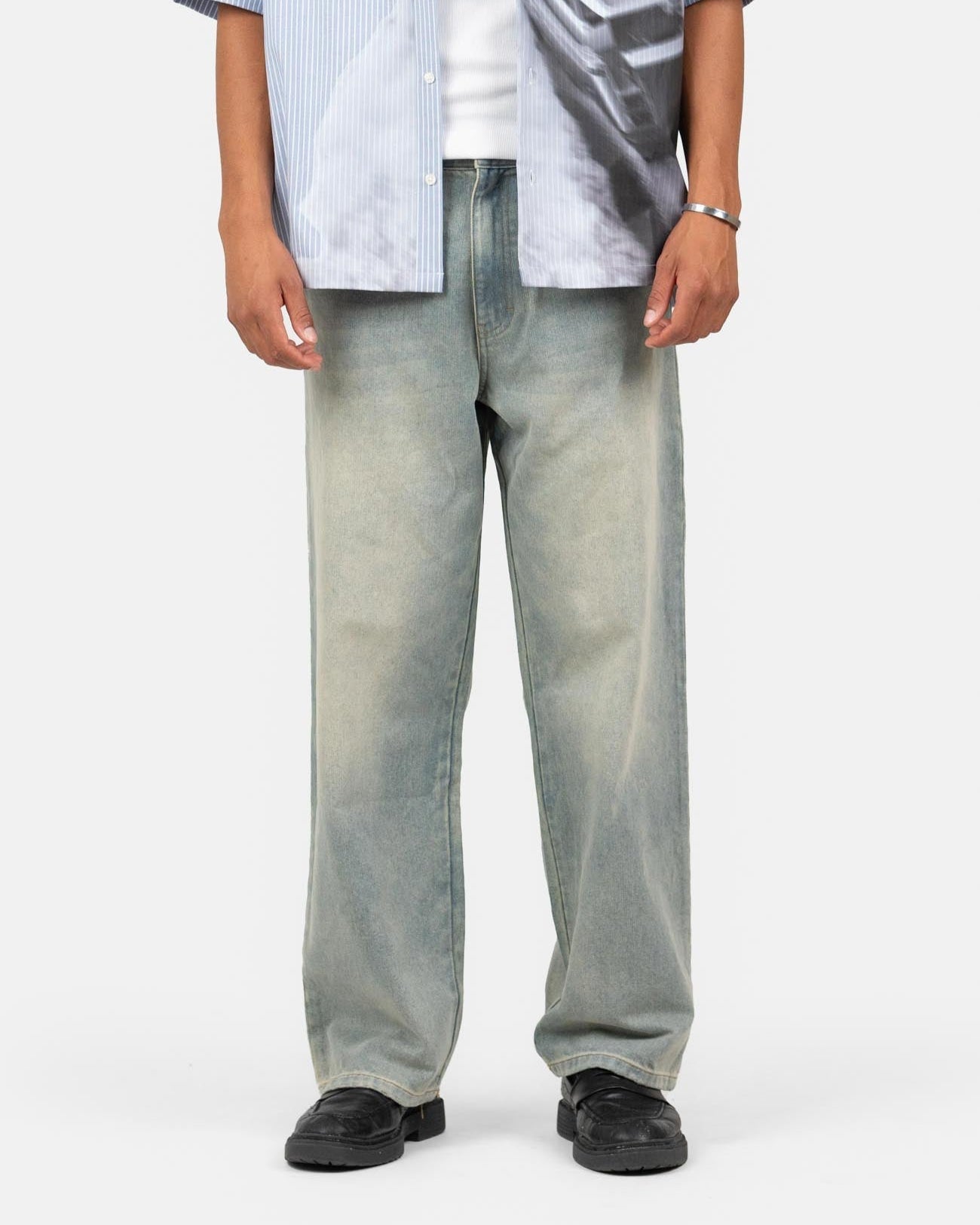 Baggy Denim Jeans Light Blue Vintage Wash | Skagen - clothing.dk